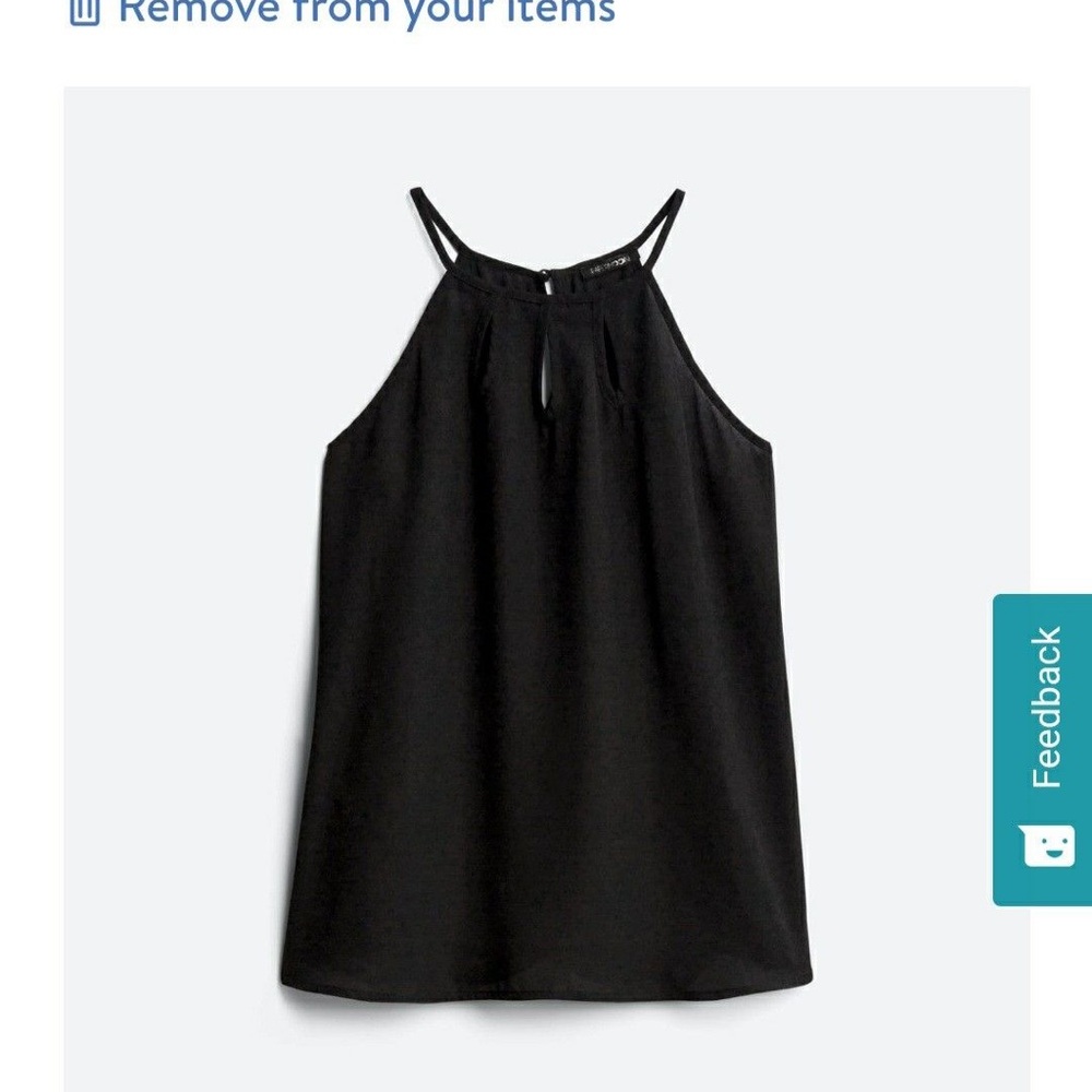 NWT Papermoon  Walita  solid black halter neck chiffon sleeveless top. Size XS
